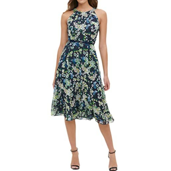 NWT Tommy Hilfiger Madeline Floral Chiffon - Picture 2 of 7